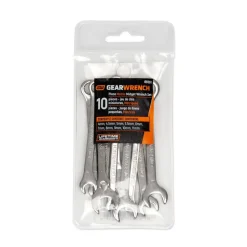 Combination Wrench Set: 10 Pc, 4 to 11 mm Wrench, Metric