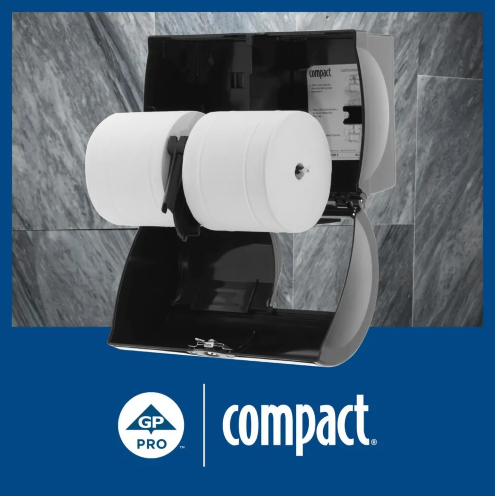 Compact Coreless 2-Ply Recycled Toilet Paper
