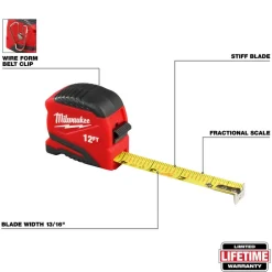 12' Compact Tape Measure
