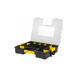 14 Compartment Clear, Black, Yellow Small Parts SortMaster Junior