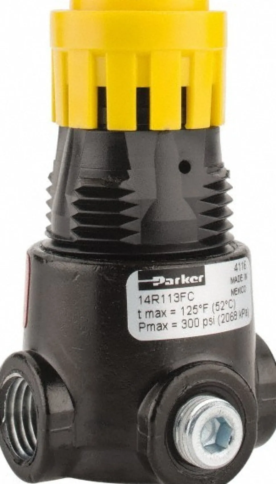 Compressed Air Regulator: 1/4" NPT, 300 Max psi, Miniature