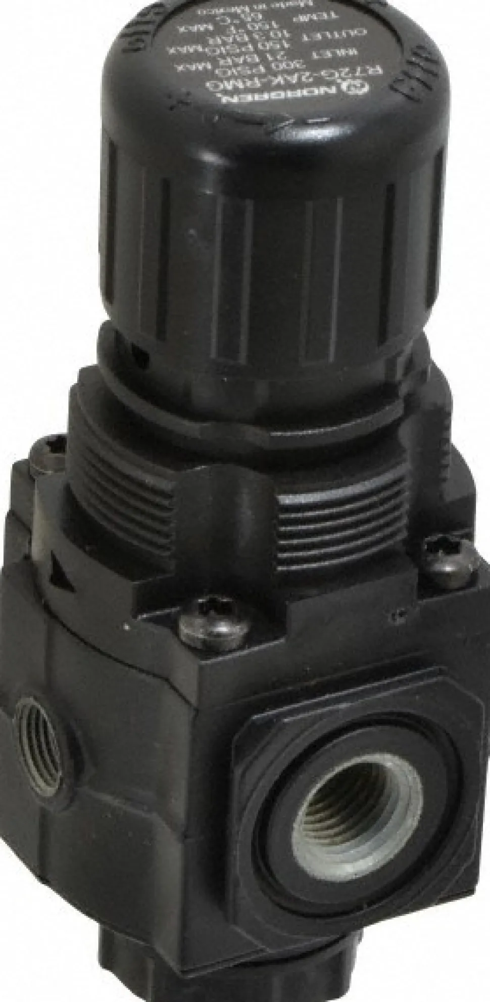 Compressed Air Regulator: 1/4" NPT, 300 Max psi, Compact