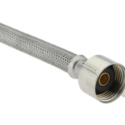 3/8" Compression Inlet, 7/8" Ballcock Outlet, Stainless Steel Closet Supply Line