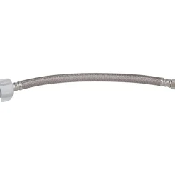 3/8" Compression Inlet, 7/8" Ballcock Outlet, Brass Flexible Connector
