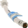3/8" Compression Inlet, 7/8" Ballcock Outlet, Reinforced PVC Closet Supply Line