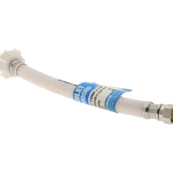 3/8" Compression Inlet, 7/8" Ballcock Outlet, Reinforced PVC Closet Supply Line
