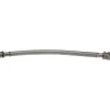 3/4" Compression Inlet, 3/4" MIP Outlet, Stainless Steel Water Heater Supply Line