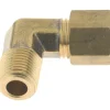 Compression Tube Male Elbow: 7/16-24, 1/4" Tube OD, Compression x MNPT