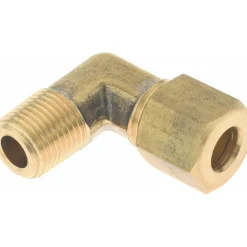 Compression Tube Male Elbow: 7/16-24, 1/4