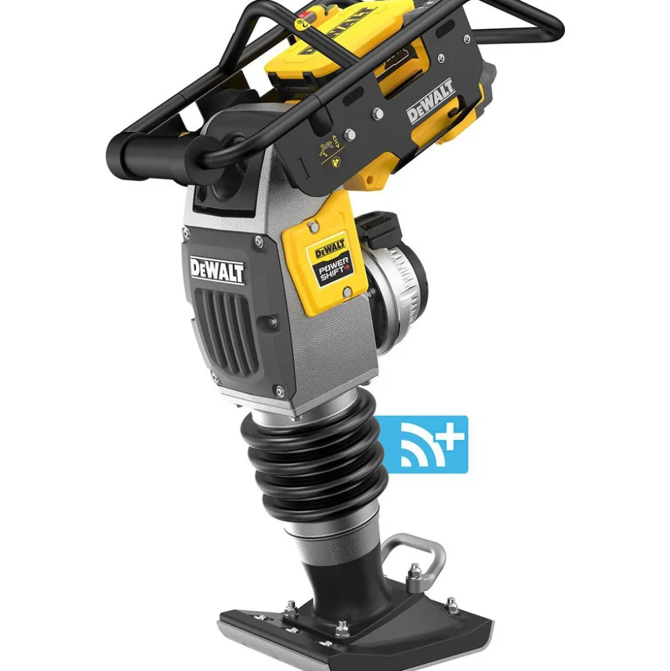 Concrete Tools: Includes: (1) DCPS660 60Kg Class Rammer, (2) DCBPS0554 554Wh Batteries, (1) DCBPSC0550 550W Charger; Material: Heavy-Duty Rubber, Steel (Frame); Tool Type: Rammer Kit
