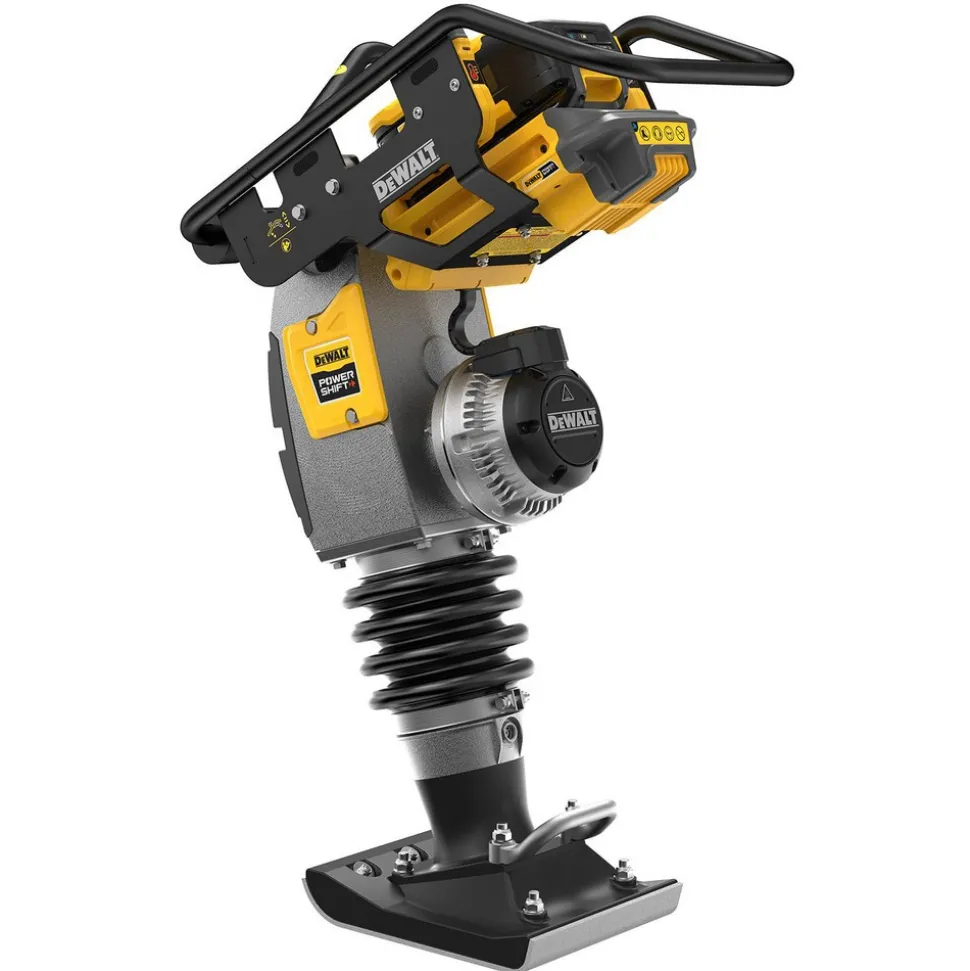 Concrete Tools: Includes: (1) DCPS660 60Kg Class Rammer, (2) DCBPS0554 554Wh Batteries, (1) DCBPSC0550 550W Charger; Material: Heavy-Duty Rubber, Steel (Frame); Tool Type: Rammer Kit