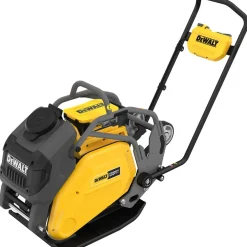 Concrete Tools: Includes: (1) DCPS7154 Forward Plate Compactor, (2) DCBPS0554 554Wh Batteries, (1) DCBPSC0550 550W Charger; Material: Heavy-Duty Rubber, Steel (Frame); Tool Type: Plate Compactor Wheel Kit