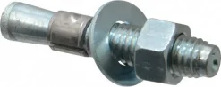 Concrete Wedge Expansion Anchor: 1/2" Dia, 2-3/4" OAL