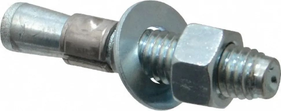 Concrete Wedge Expansion Anchor: 1/2" Dia, 2-3/4" OAL