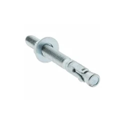 Concrete Wedge Expansion Anchor: 3/8" Dia, 3-3/4" OAL