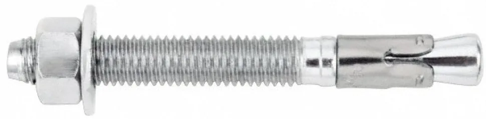 Concrete Wedge Expansion Anchor: 1/2" Dia, 4-1/2" OAL