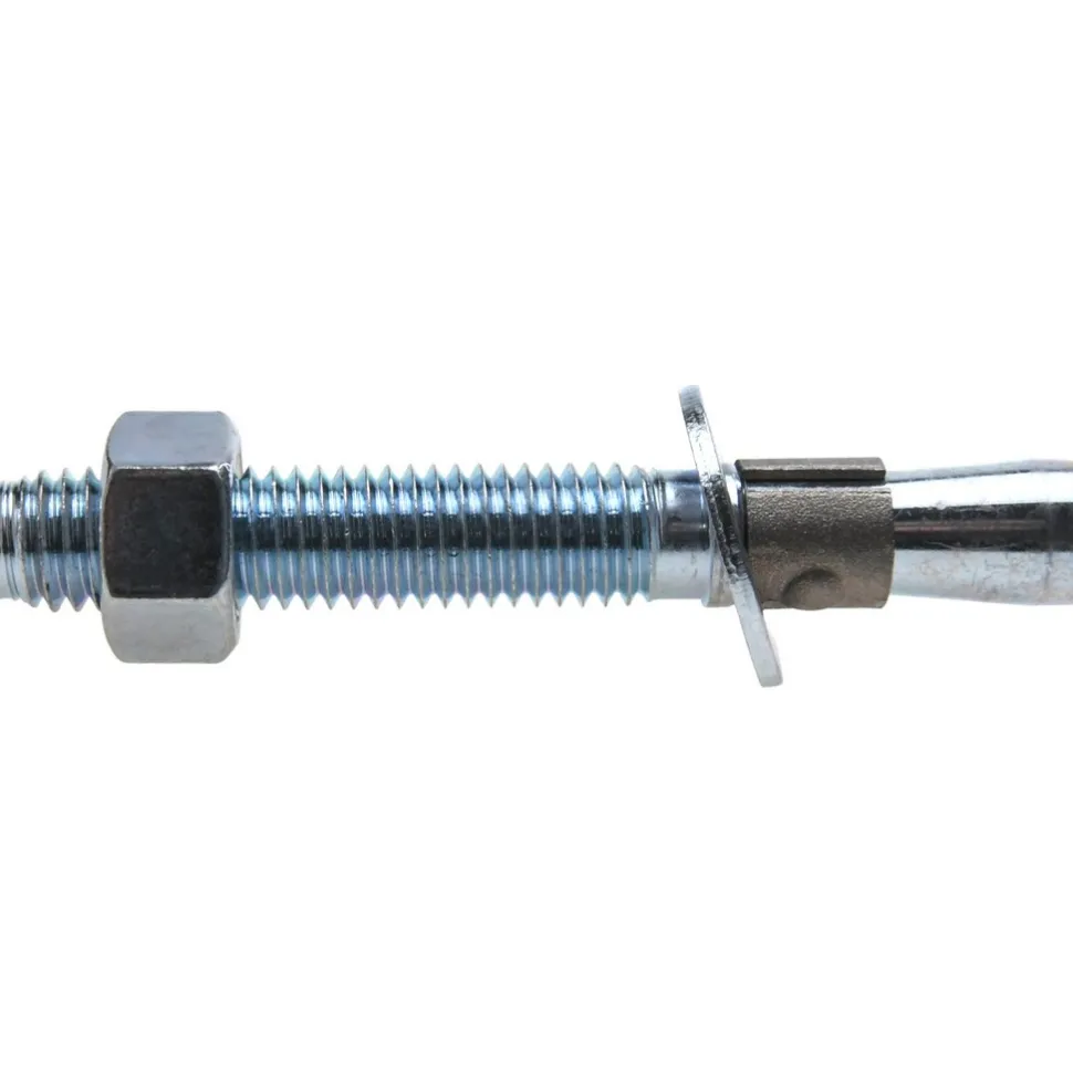 Concrete Wedge Expansion Anchor: 1/2" Dia, 3-3/4" OAL