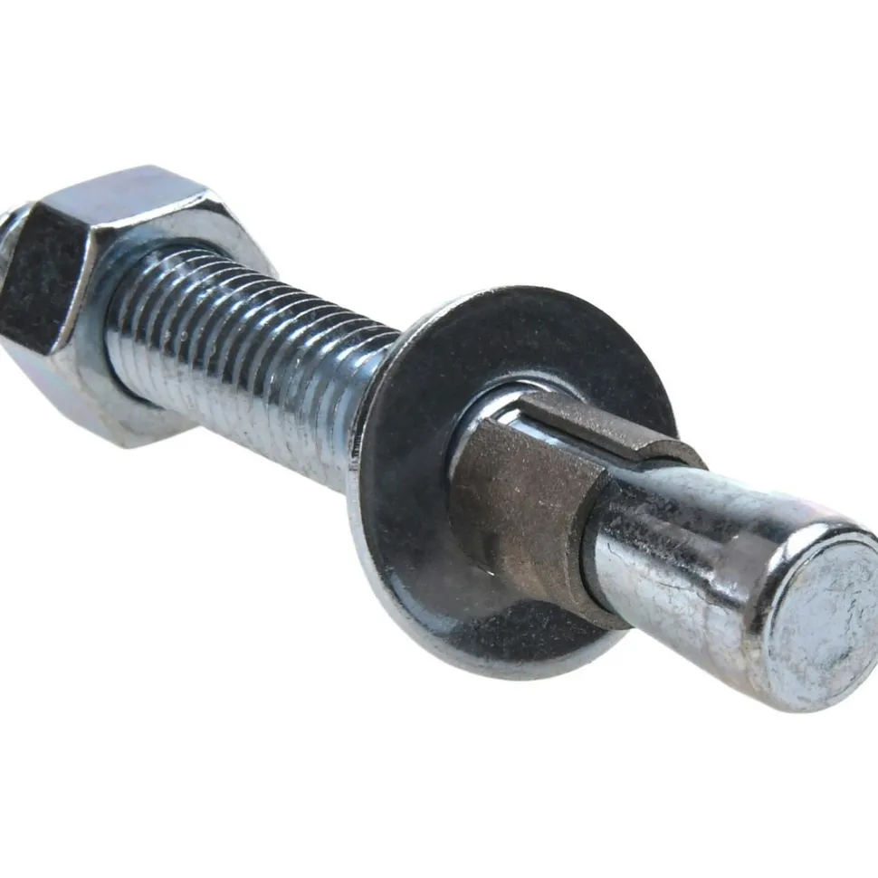 Concrete Wedge Expansion Anchor: 1/2" Dia, 3-3/4" OAL