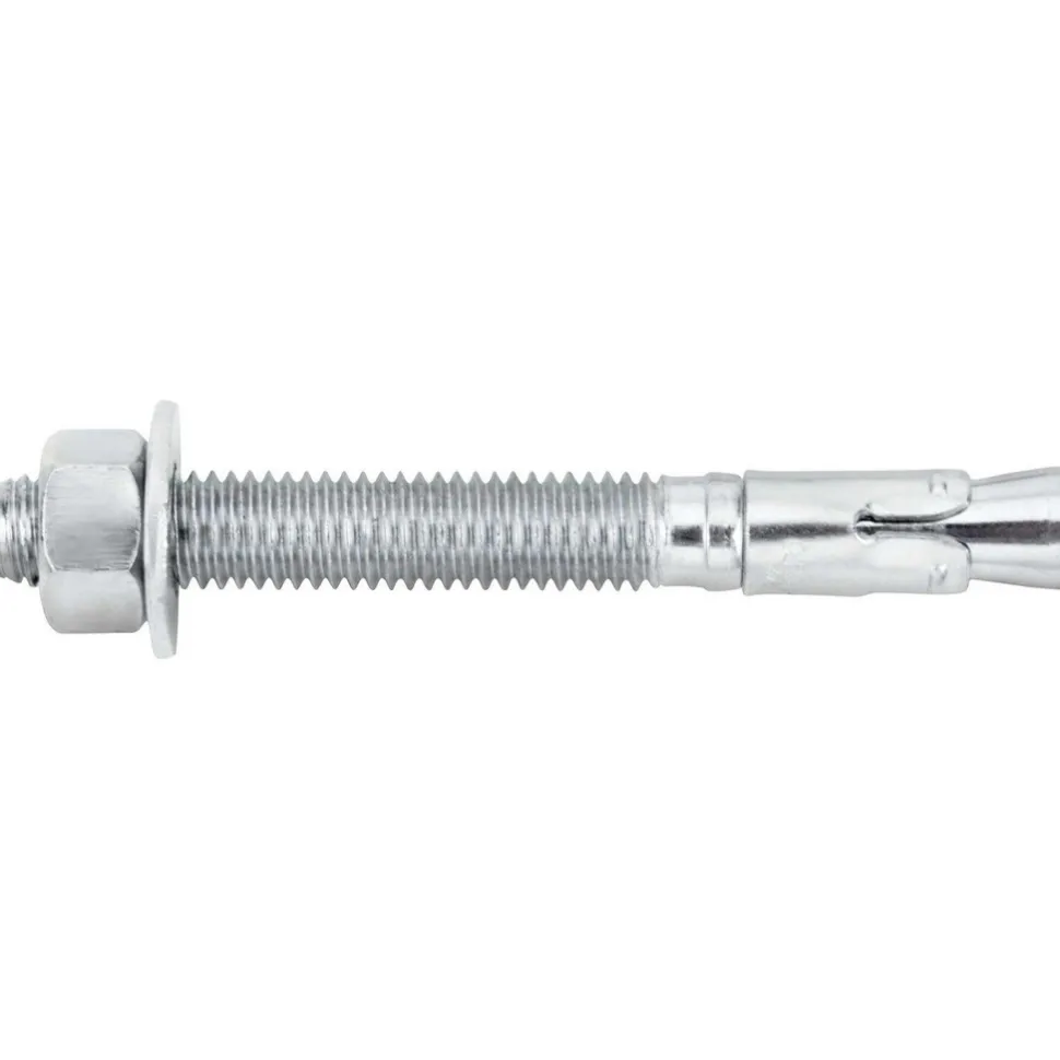 Concrete Wedge Expansion Anchor: 3/8" Dia, 3-1/2" OAL