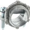 Conduit Connector: Die Cast Zinc, 3/8" Trade Size