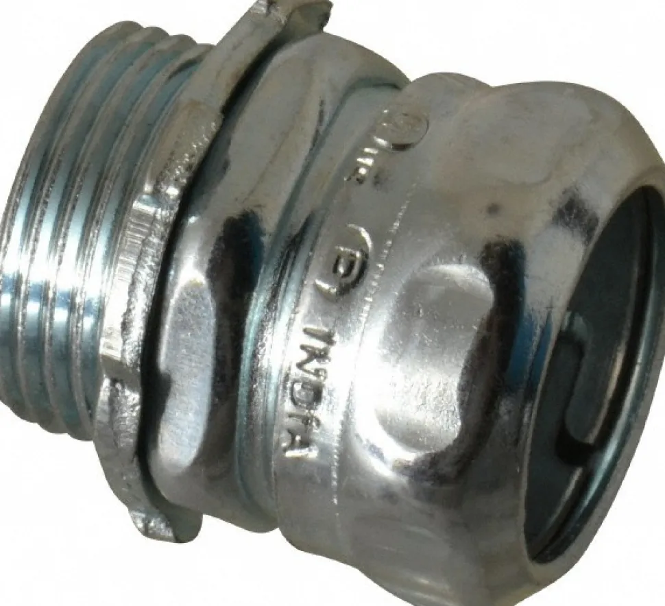 Conduit Connector: For EMT, Steel, 3/4" Trade Size