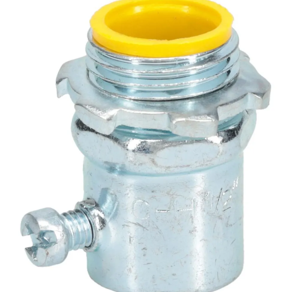 Conduit Connector: For EMT, Steel, 1/2" Trade Size