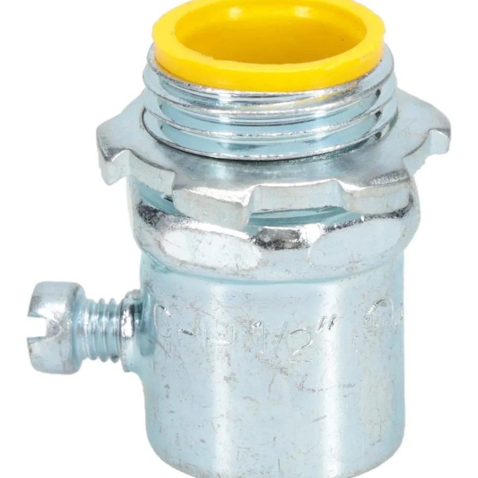 Conduit Connector: For EMT, Steel, 1/2" Trade Size