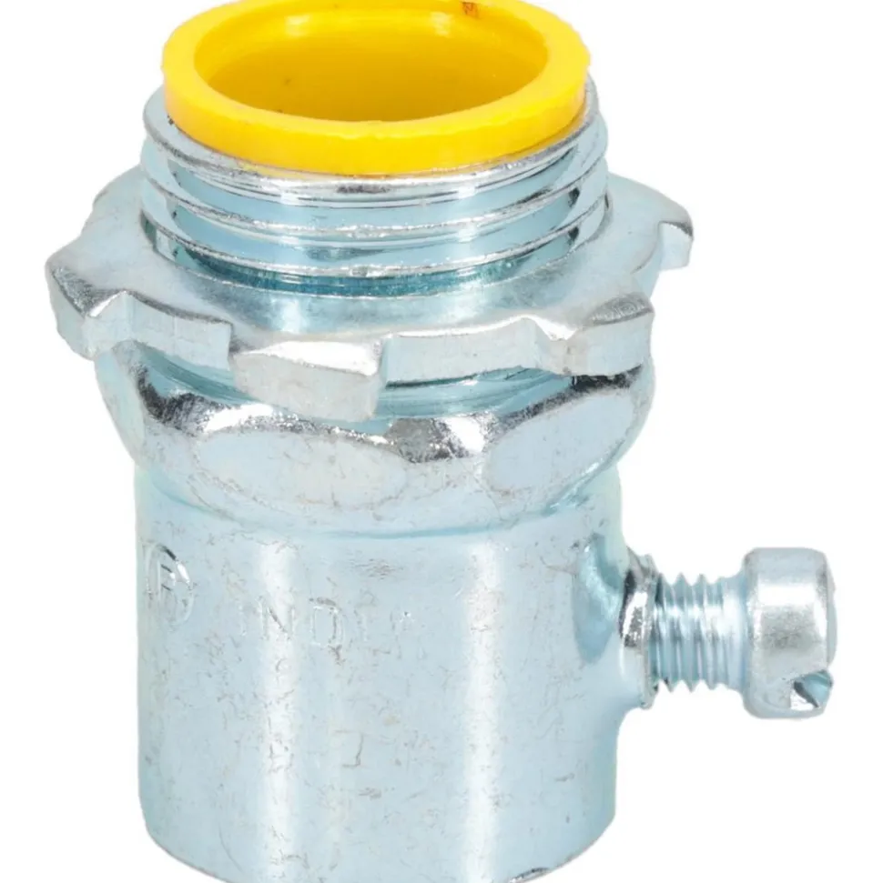 Conduit Connector: For EMT, Steel, 1/2" Trade Size