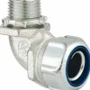 Conduit Connector: For Liquid-Tight, Malleable Iron, 1/2" Trade Size