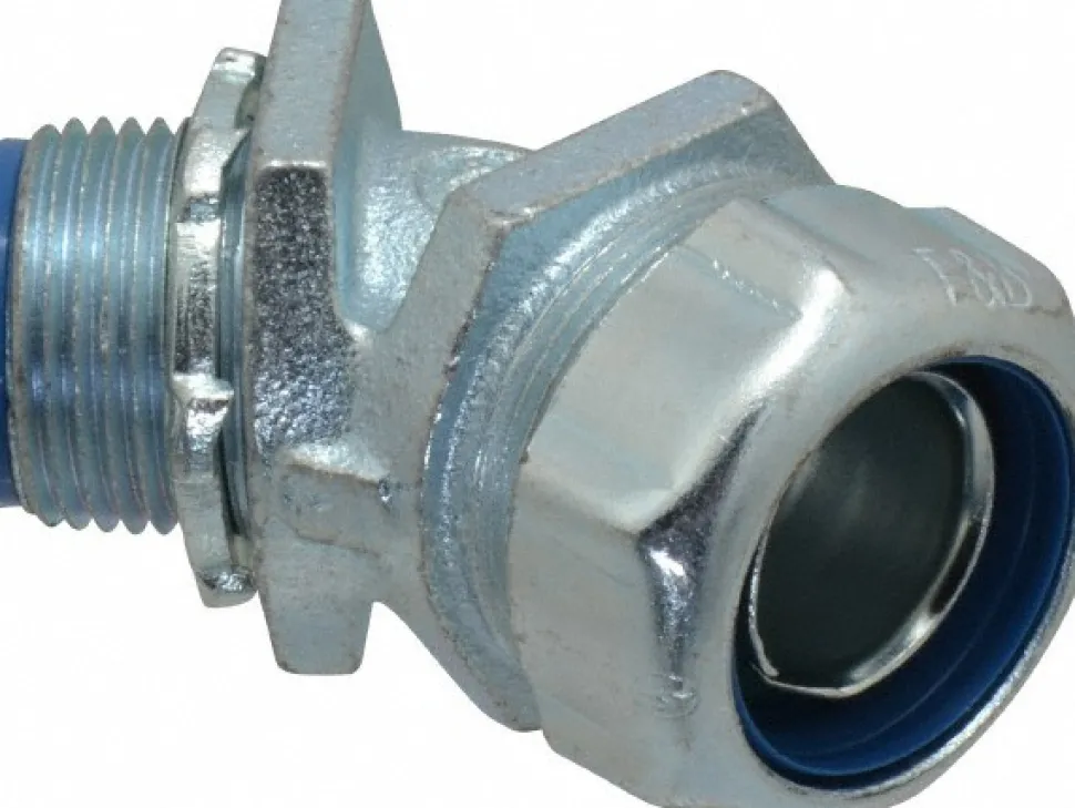 Conduit Connector: For Liquid-Tight, Malleable Iron, 3/4" Trade Size