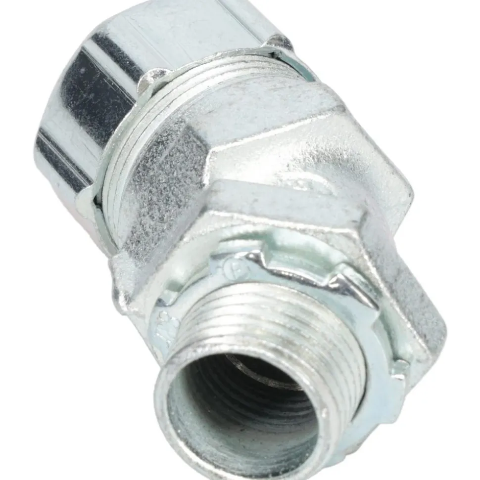 Conduit Connector: For Liquid-Tight, Malleable Iron, 1/2" Trade Size