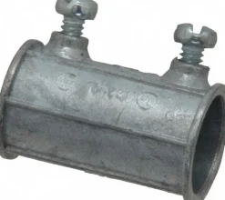 Conduit Coupling: For EMT, Die Cast Zinc, 1/2" Trade Size