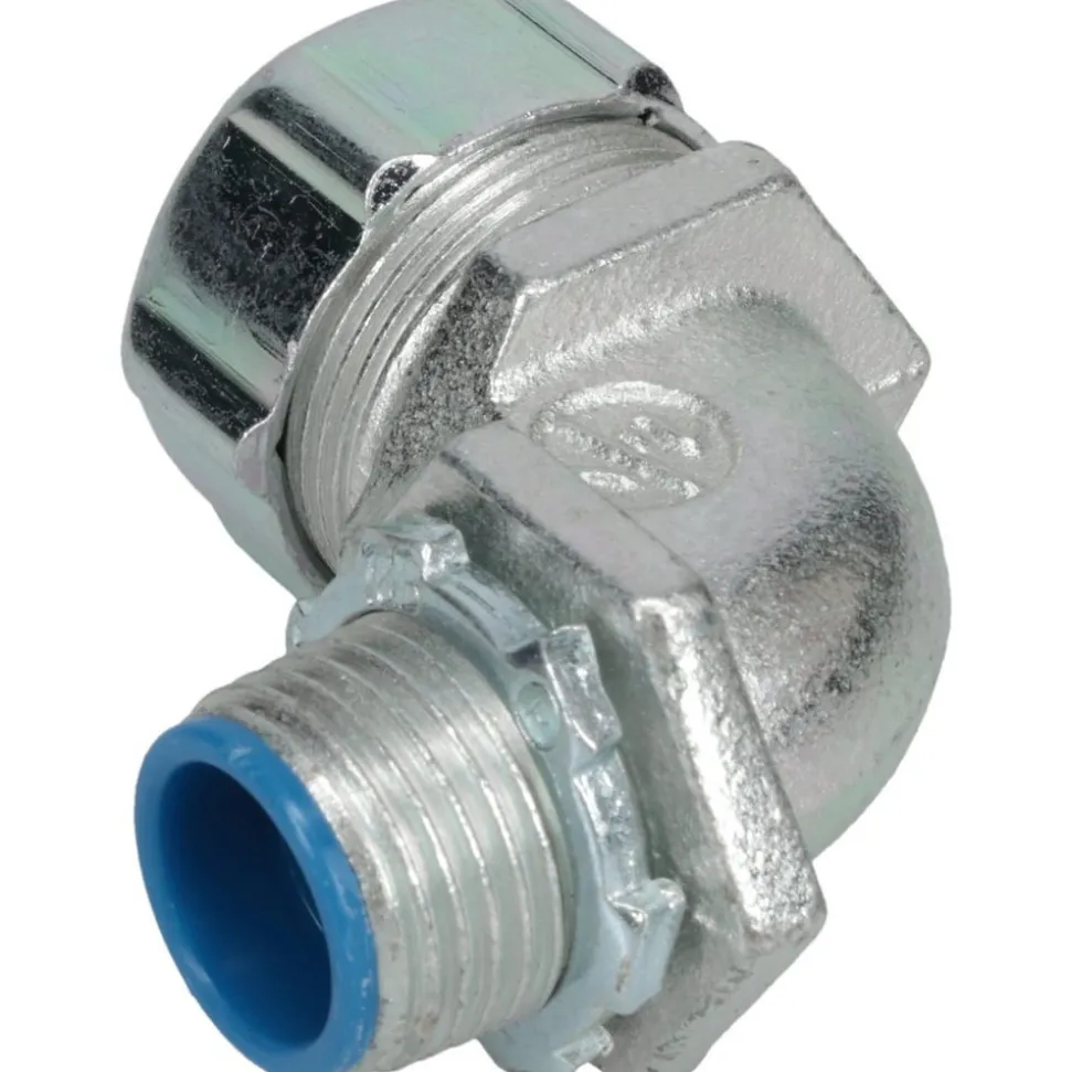 Conduit Connector: For Liquid-Tight, Malleable Iron, 1/2" Trade Size