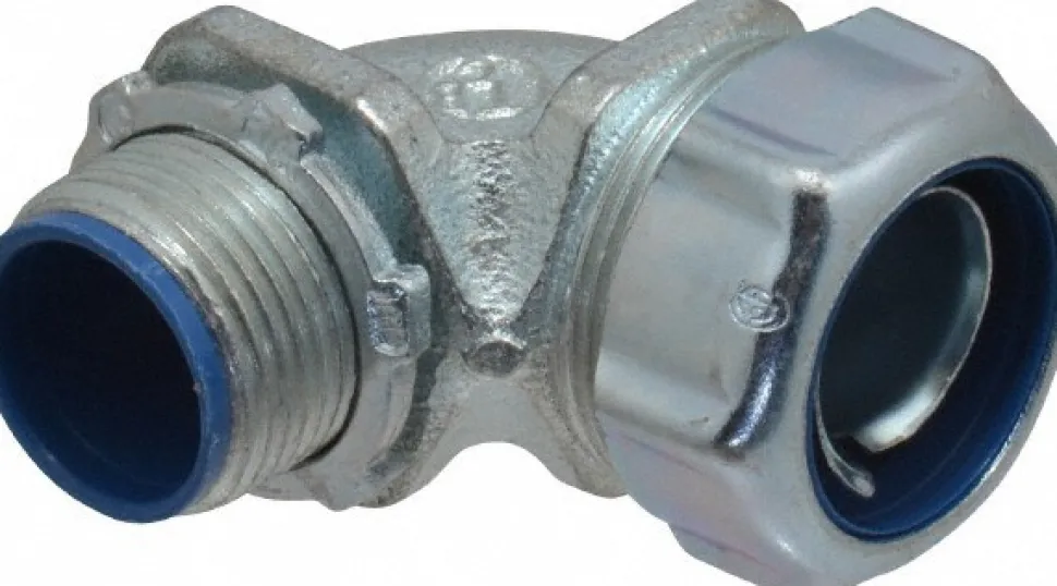 Conduit Connector: For Liquid-Tight, Malleable Iron, 3/4" Trade Size