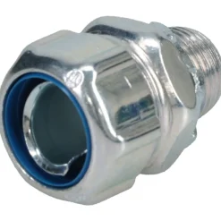 Conduit Connector: For Liquid-Tight, Steel, 1/2" Trade Size