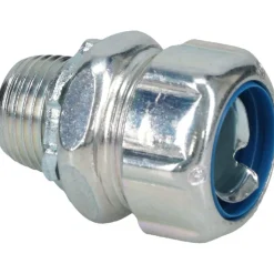 Conduit Connector: For Liquid-Tight, Steel, 1/2