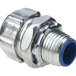 Conduit Connector: For Liquid-Tight, Steel, 1/2