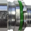 Conduit Connector: For Liquid-Tight, Zinc-Plated Steel, 1/2" Trade Size