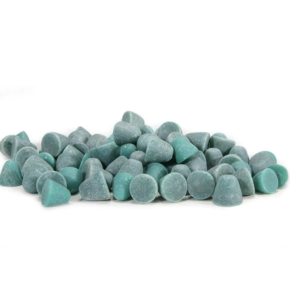 Cone Tumbling Media: Plastic Carrier, 9/16" Long, 9/16" High