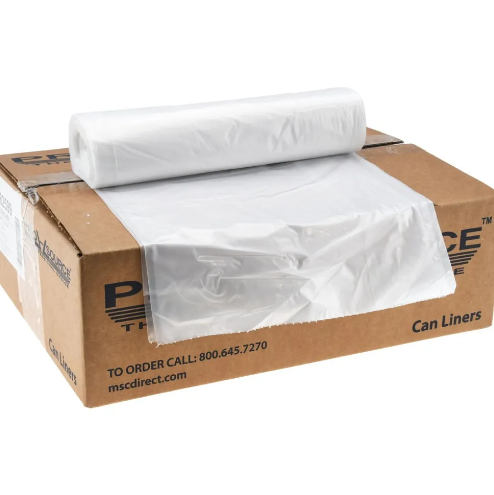 Contractor Trash Bags: 45.000 gal, 1.5 mil, Pack of 100