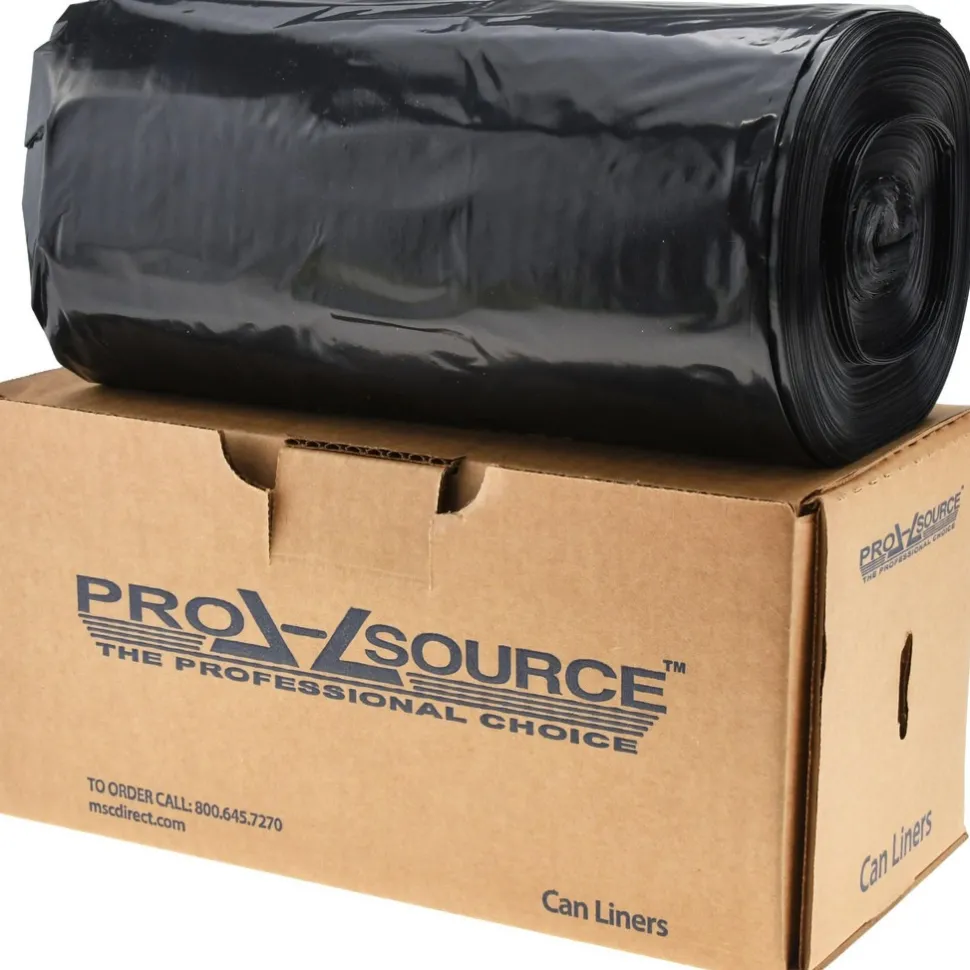 Contractor Trash Bags: 56.000 gal, 1.55 mil, Pack of 50