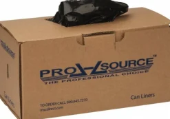 Contractor Trash Bags: 60.000 gal, 3 mil, Pack of 50