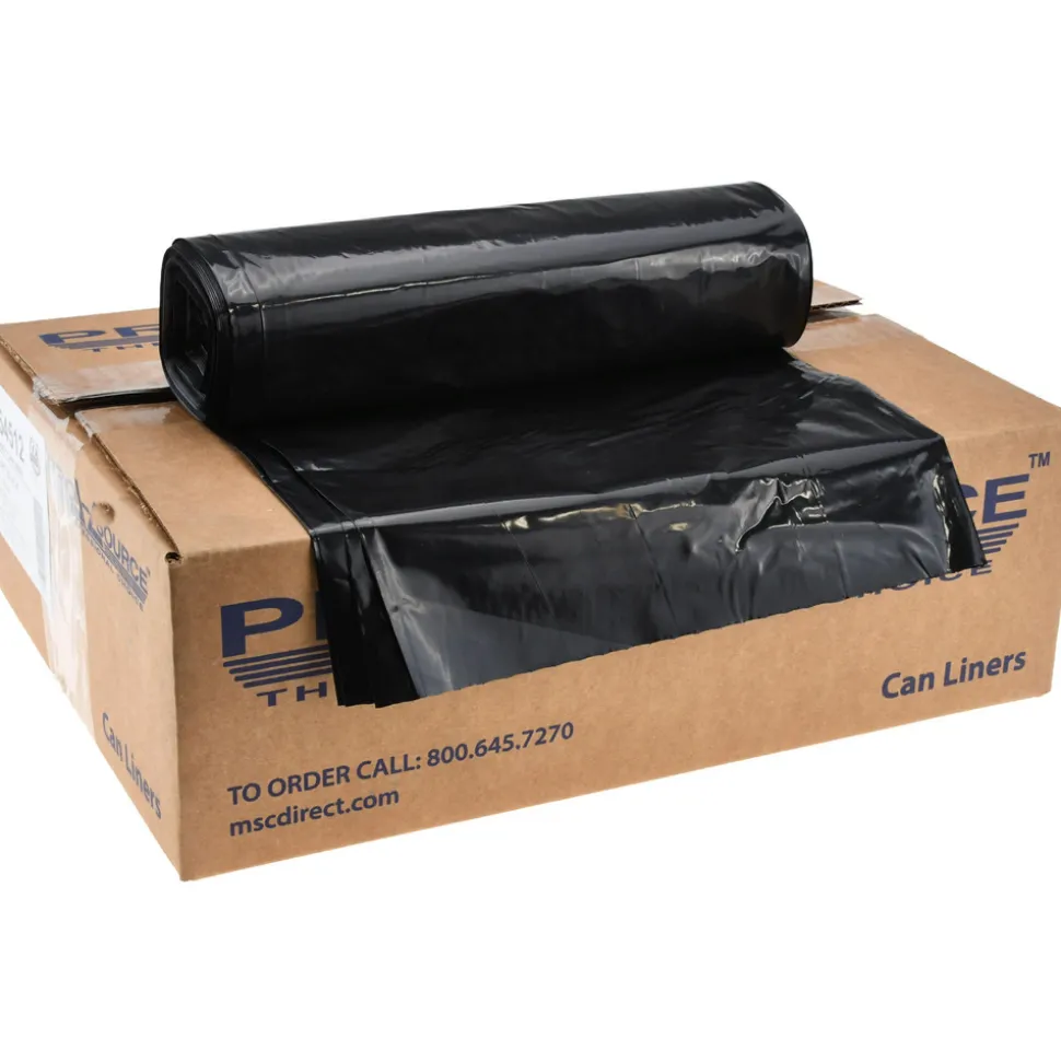 Contractor Trash Bags: 45.000 gal, 1.5 mil, Pack of 100