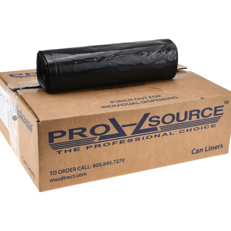 Contractor Trash Bags: 45.000 gal, 1.5 mil, Pack of 100