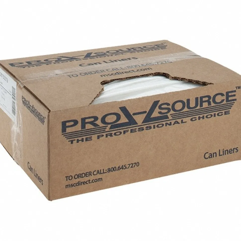 Contractor Trash Bags: 55.000 gal, 1.5 mil, Pack of 100