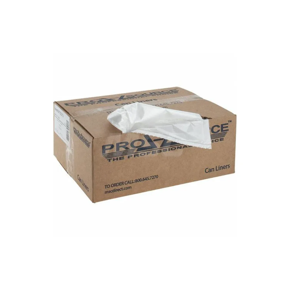 Contractor Trash Bags: 55.000 gal, 1.5 mil, Pack of 100