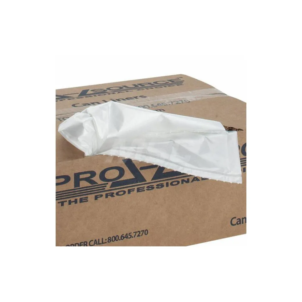 Contractor Trash Bags: 55.000 gal, 1.5 mil, Pack of 100