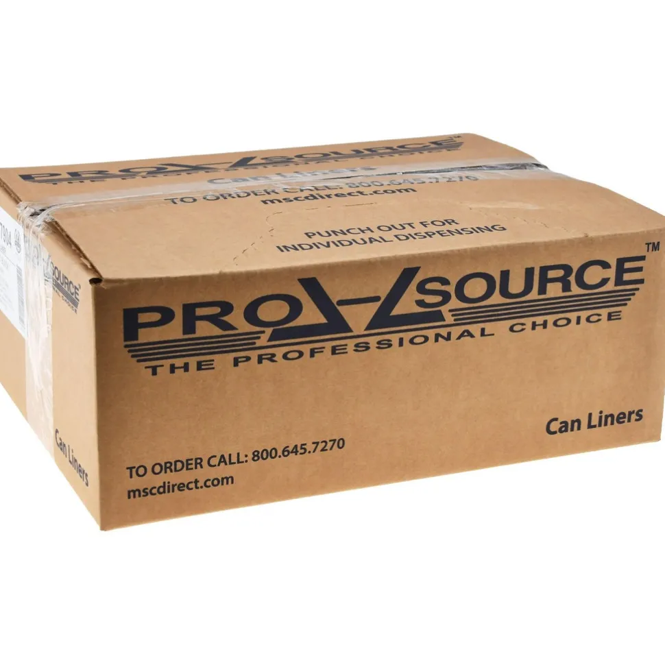 Contractor Trash Bags: 45.000 gal, 1.5 mil, Pack of 100
