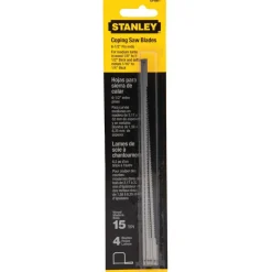 Coping Saw Blade: 6-1/2" Blade Length, 7/64" Blade Width, High Carbon Steel