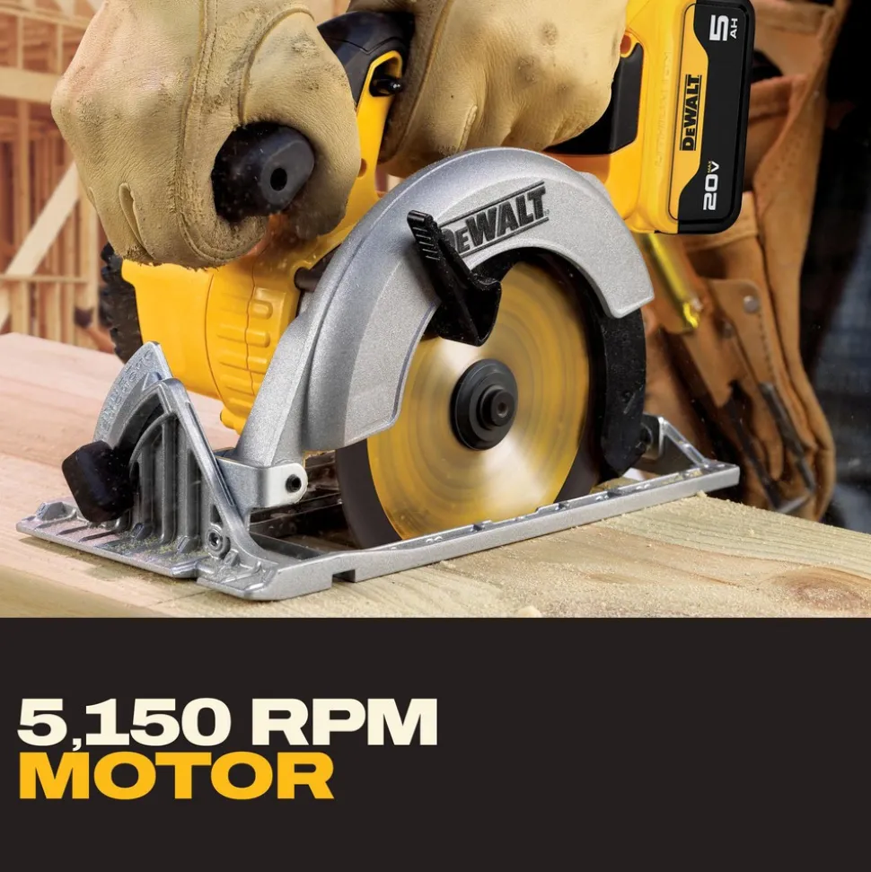Cordless Circular Saw: 6-1/2" Blade Dia